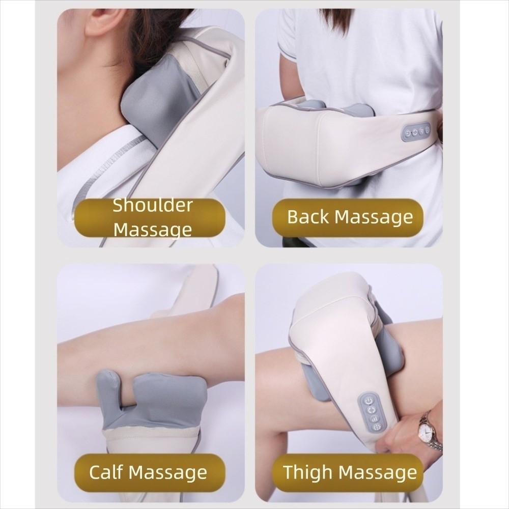 Portable Neck Shoulder Massager Wireless Kneading Massage Shawl Deep Tissue Massager  Fitness