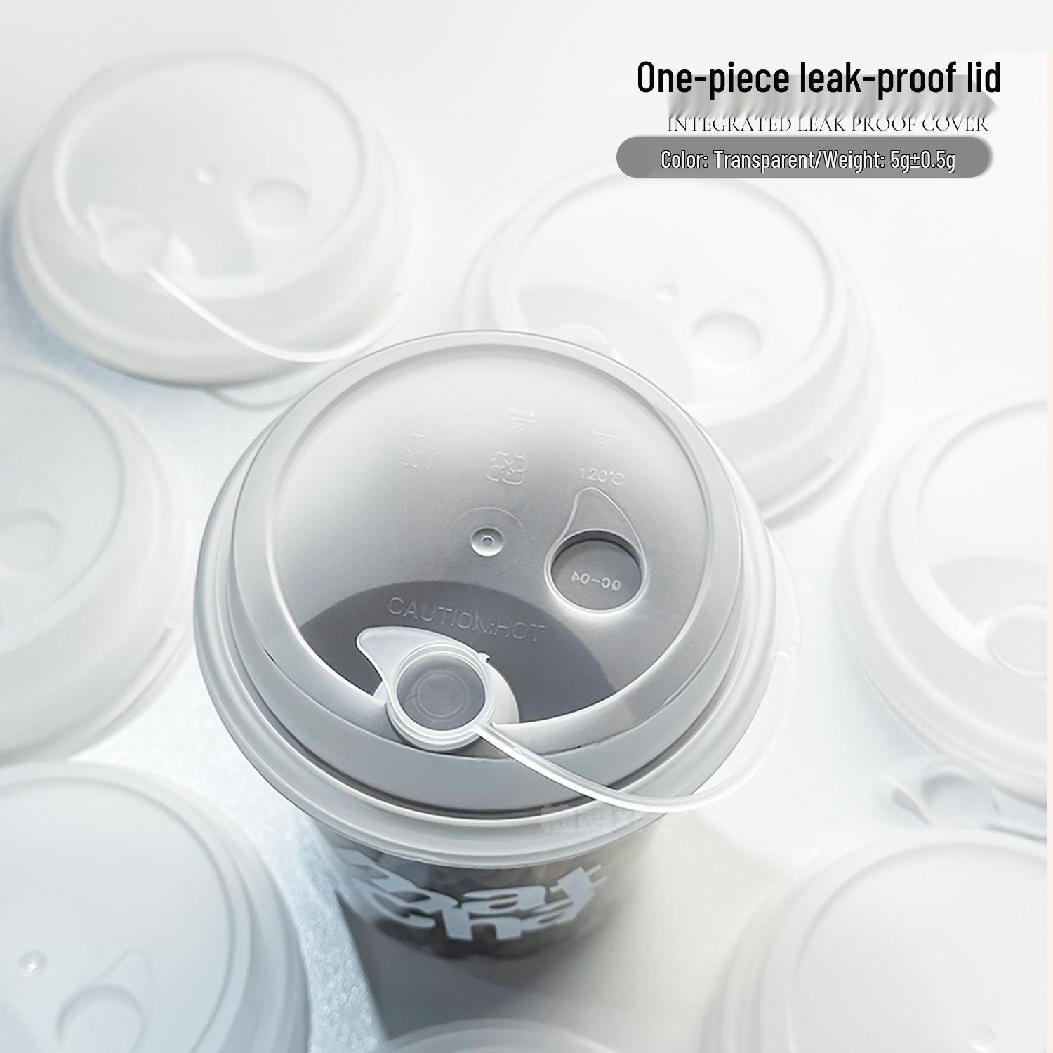 Apricot Disposable 90mm Leak-Proof Cup Lid for Milk Tea 1000 pieces/box прозрачный