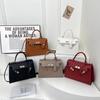 PU Fashion Versatile Buckle Handbag Casual Solid Large Capacity Shoulder Bag Hot Selling Women's Light Luxury Crossbody Bag