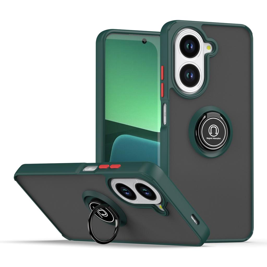 Rotating Bracket 360° Case for Xiaomi Redmi A5 4G Armor Matte Finger Ring Case Magnetic Ring Stand Shockproof Cover