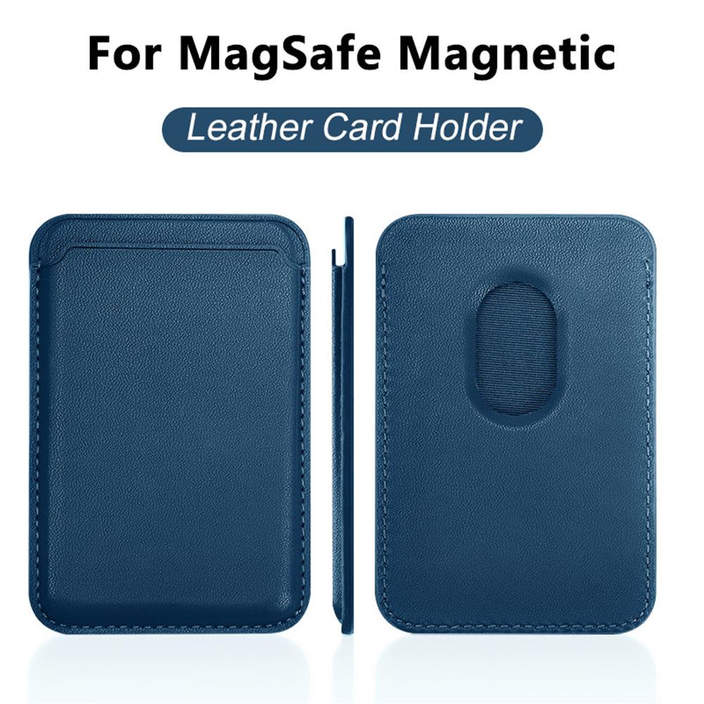 Universelle Kartenhalter-Tasche Für Alle Smartphones Für Magsafe Kabelloses Laden Magnetisches Telefon Leder-Geldbörse Kartenclip Zubehör