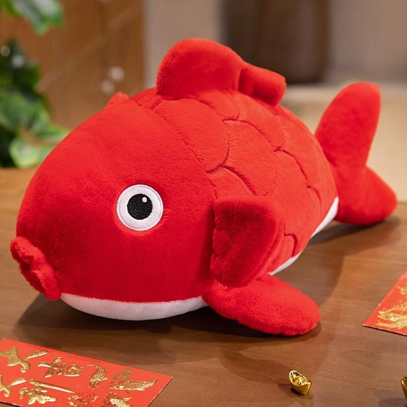 New Year Wealth God Lion Plush Pillow With Pp Cotton Filling For Festive Home Decor