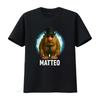Matteo Mateo Italian Brainrot Meme Viral T Shirt Vintage Washed Comfortable Top For Everyday Wear Homme Streetwear Vintage