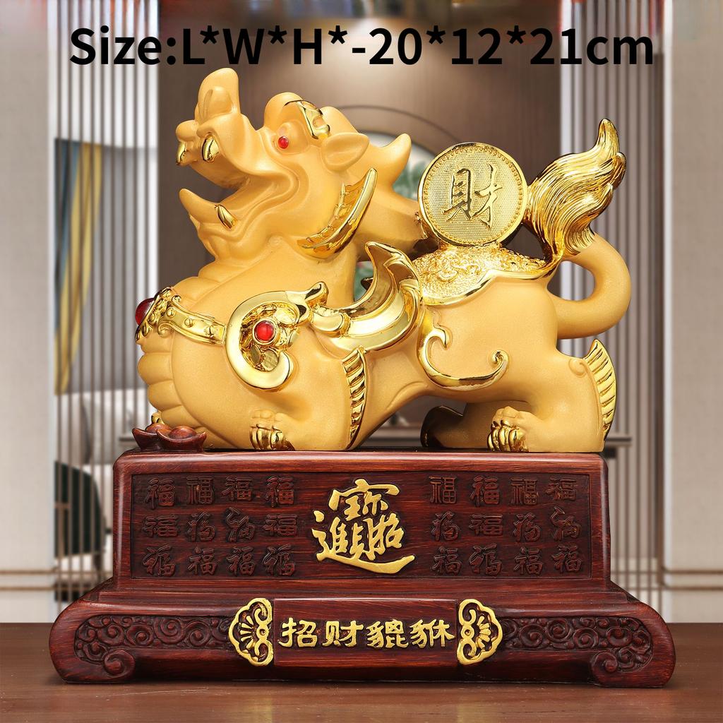 Pixiu Reichtum und Schätze anziehende Dekoration Eröffnung Einweihungsgeschenke Wohnzimmer Weinschrank TV-Schrank Foyer Ornamente