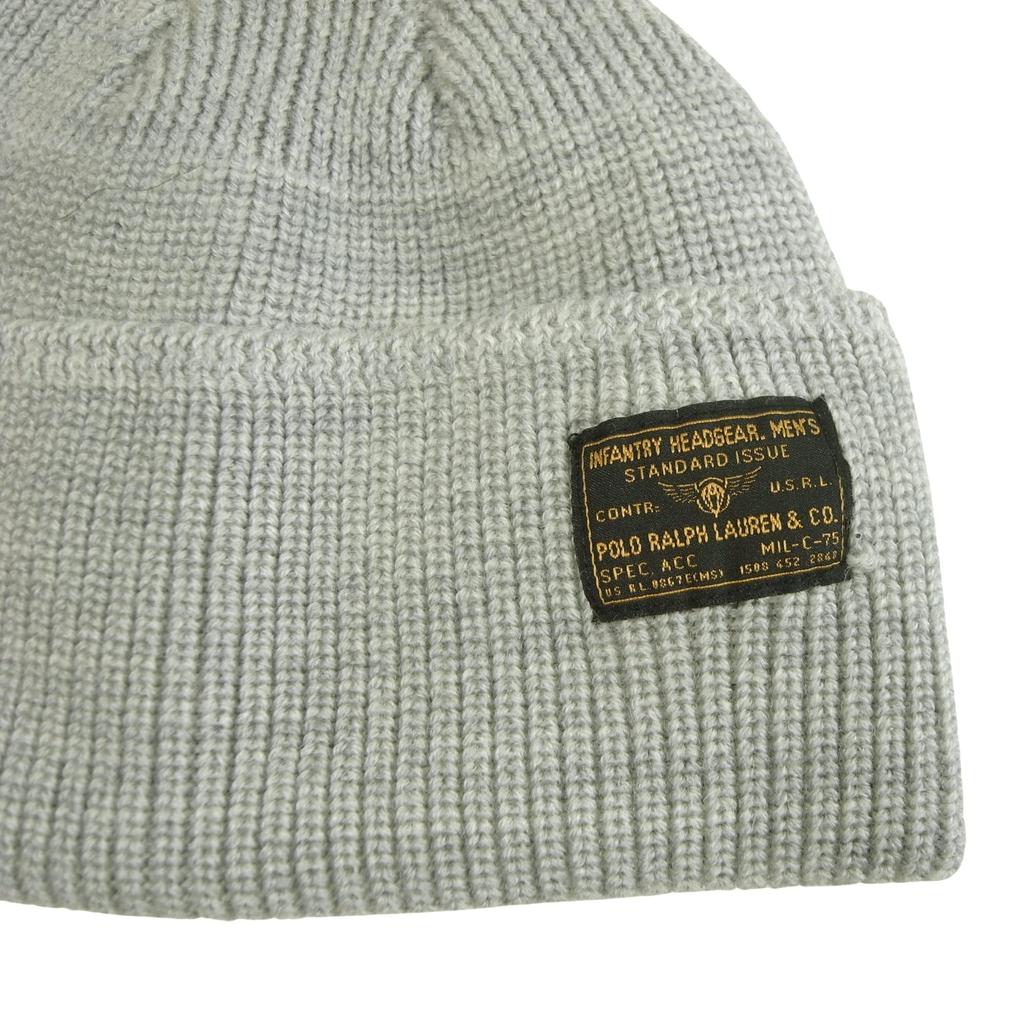 [Polo Ralph Lauren] Knit cap, knit hat, men's, women's, POLO, beanie, wool, gray [used]