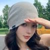 Summer Thin Breathable Pullover Hat For Women, Fashionable Baotou Hat, Super Big Head Circumference Pile Hat For Men