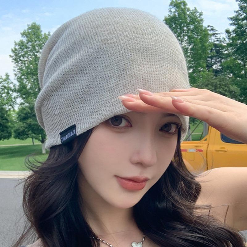 Summer Thin Breathable Pullover Hat For Women, Fashionable Baotou Hat, Super Big Head Circumference Pile Hat For Men