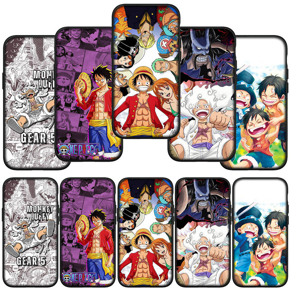 Für Samsung Galaxy S25 S24 S23 S22 Ultra FE Plus A37 A57 A56 A55 A06 A16 A15 A36 A26 A35 A05 A25 A54 A34 Handyhülle Luffy Gear 5 One Piece Anime Cover