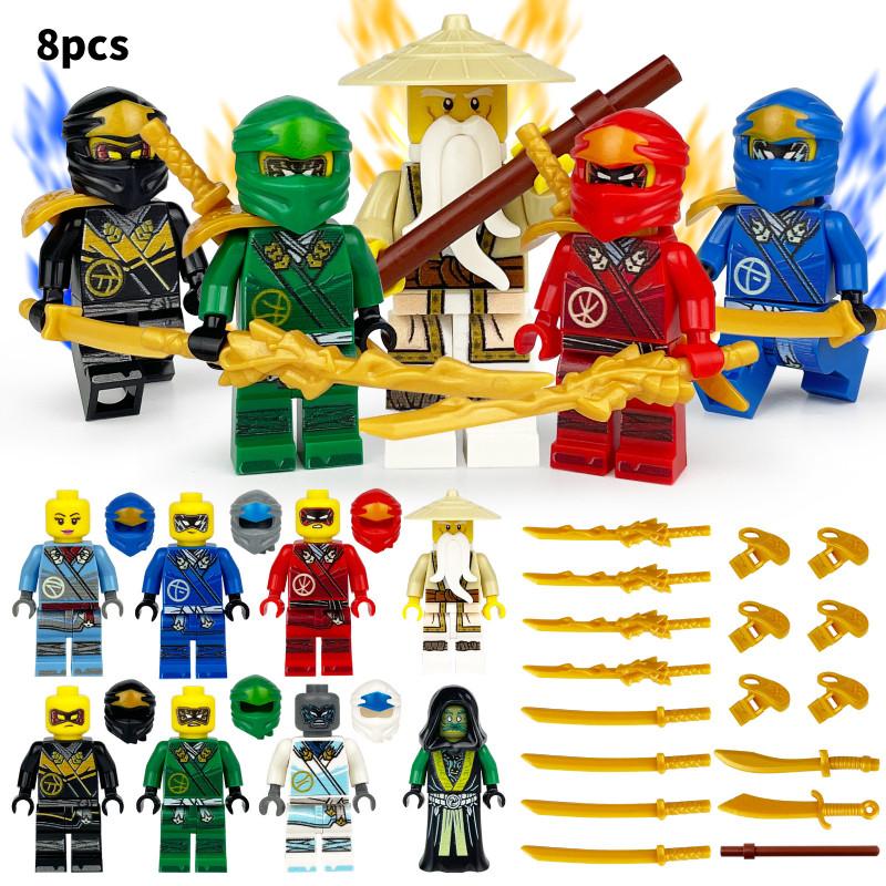 Mini Ninjago Figure Toy Building Block Set Kids Early Educational Durable Gift