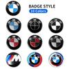 7pcs Front Hood Emblem Car 50th Anniversary Logo 82mm+Rear Badge 74mm+Wheel Hub Cap 68mm Decoration Cover Styling for BMW M