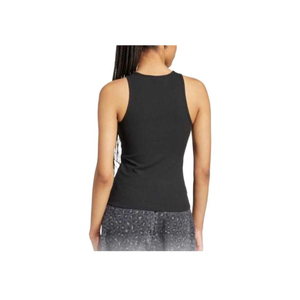 Adidas Originals Fitted Soft Comfortable Skin-Friendly Sports Tank Top Women Tops Black KA2688