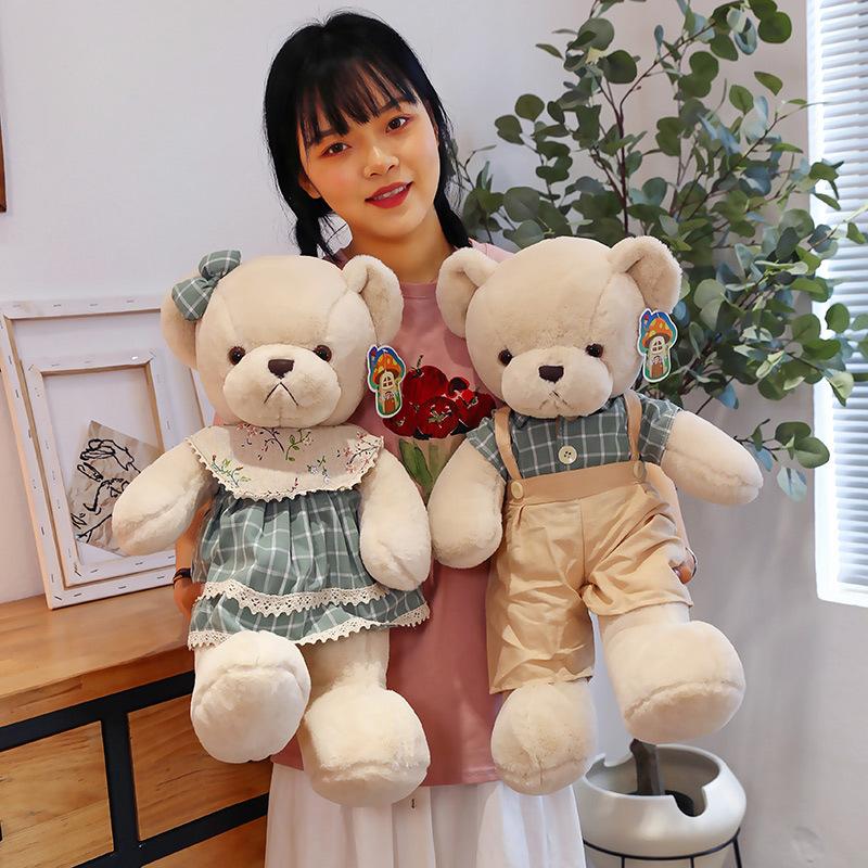 Creative New Bear Plush Toy Doll Large Couple Bear Doll Girl Sleeping Throw Pillow