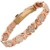 Four-leaf Clover Red Copper Strap Buckle Rose Gold Color Men and Women Bracelet Magnet Jewelry