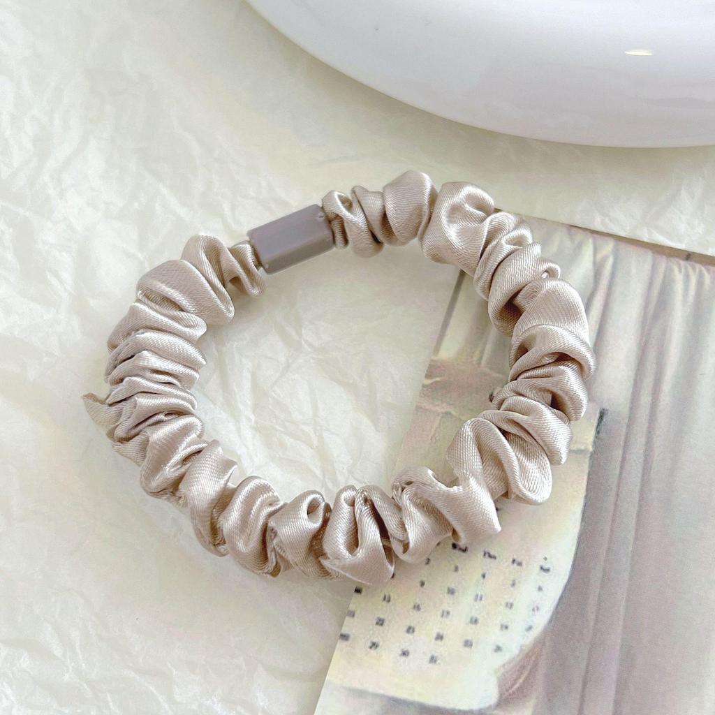 Koreańska gumka do włosów o wysokiej elastyczności: Cienka, Prosta, Płaska Konstrukcja Klamry