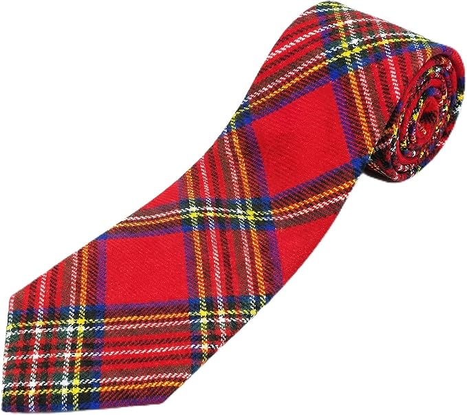 Scottish Tartan Neck Tie For Men Traditional Highland Attire