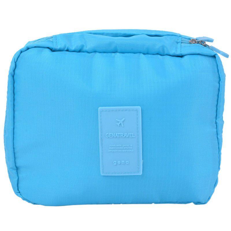 

Storage Makeup Bag Toiletry Case Hanging Wash Pouch Cosmetic Travel Organizer Light Blue