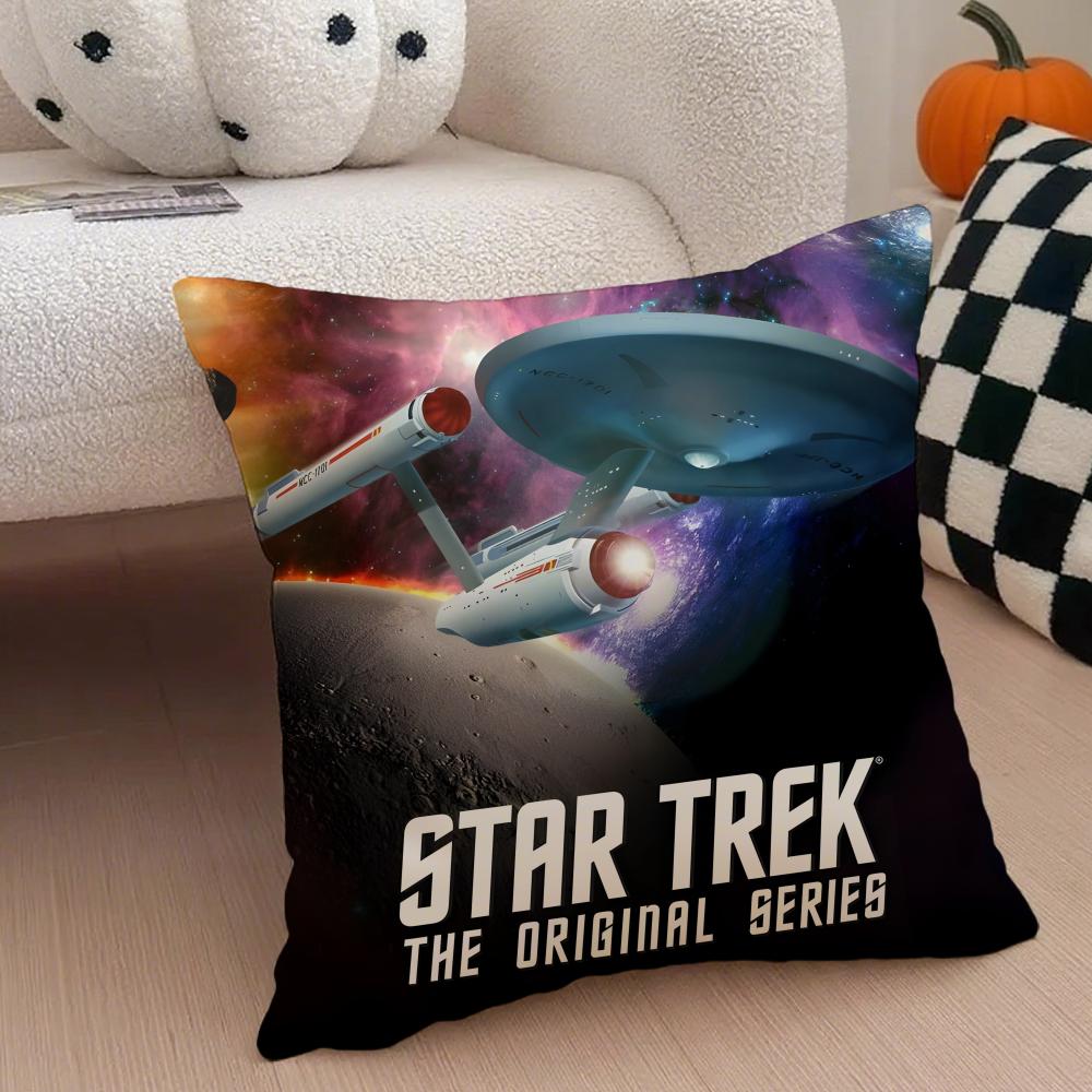 Science Fiction Movie S-Star Trek Cushion Cover Linen Pillow Case Soft Breathable Protective Couch Room Decoration