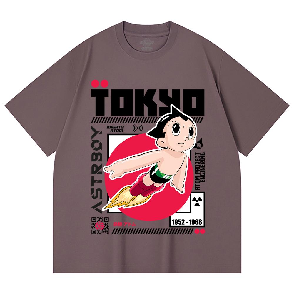 230 g/m² 100% Baumwolle Astro Boy V2 Druck Unisex Schweres Baumwoll-T-Shirt
