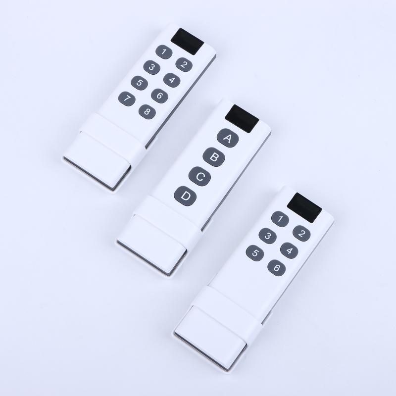 433Mhz Wireless Learning Code Digital Remote Control Transmitter For Long Distance Wireless Remote Control With 4/6/8/10 Key