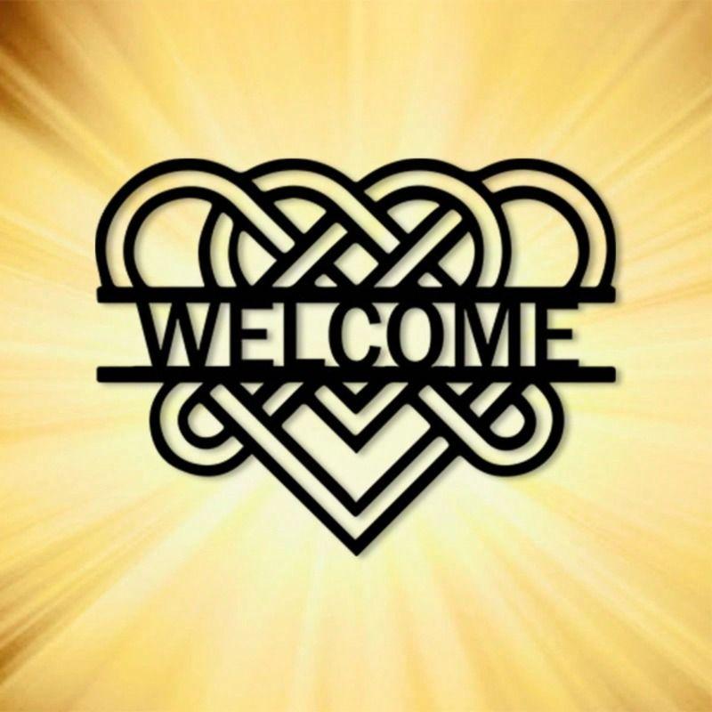 Heart Shaped Black Wrought Iron Wall Art