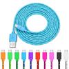 USB Cable Braided Nylon Data Cable Fast Charging Mobile Phone Charger Wire USB Micro USB Cable