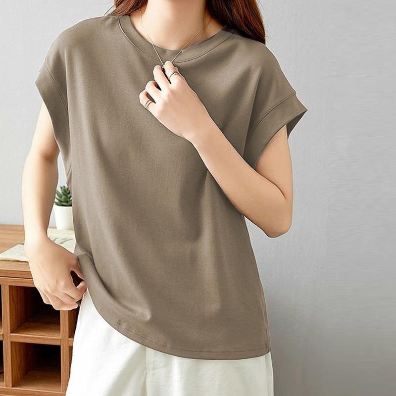Women Fashion Anti Exposure Casual Summer Sleeveless Tank Top T Shirt