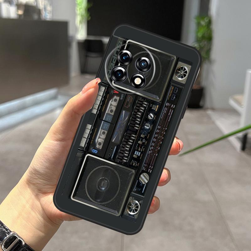 

Retro Black Boombox Case For OnePlus Nord CE 5 2 3 4 Lite N20 N30 OnePlus 15 13 12 R 11 10 9 Pro 8T 10T 10R Cover OnePlus Nord 3