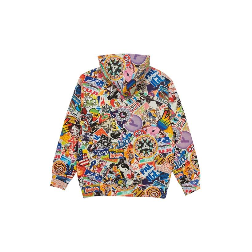 Palace Sudadera Unisex de Manga Larga Holgada con Estampado Divertido Tops P20CS041