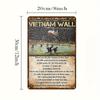 Vietnam Wall Vintage Aluminum Mural, UV Printing Decorative Wall Art, Can Be Used Indoors and Outdoors, 7.87x11.81 Inch