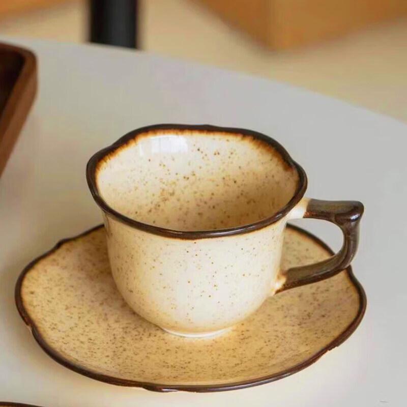Exquisite Retro Ceramic Coffee Cup Set