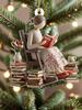 Just A Girl Who Loves Books Ornament Acrylic Stand Table Decoration Acrylic Plaque Christmas Ornaments for Bookworms