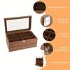 1pc 2 layers 12 grids Sunglasses wooden Storage Box with transparent Flip,Good quality,suitable for sunglasses display,organizer,collection.