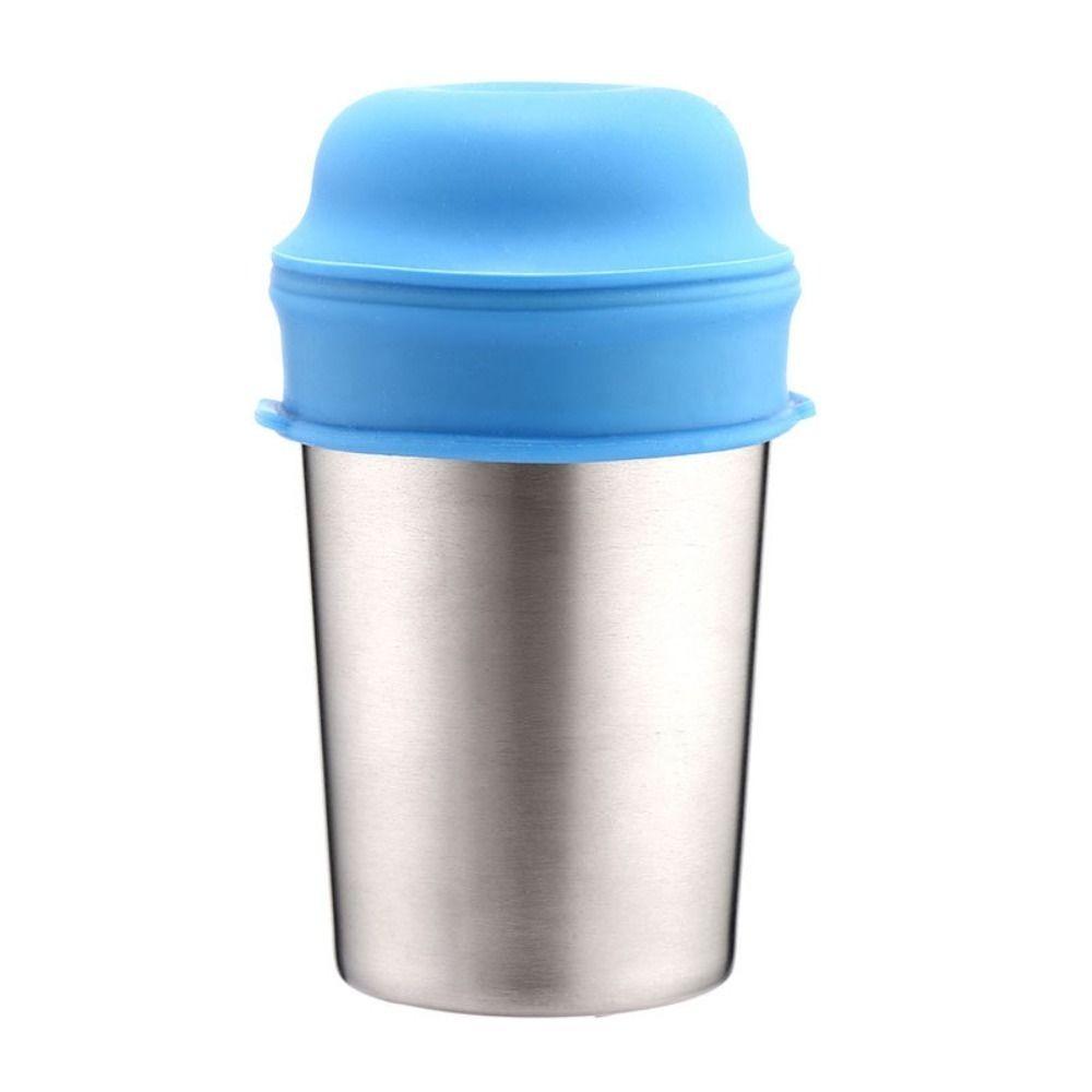 Spill-Proof Straw Cup Cover Elastic Silicone Sippy Cup Lid Washable   Mason Jar