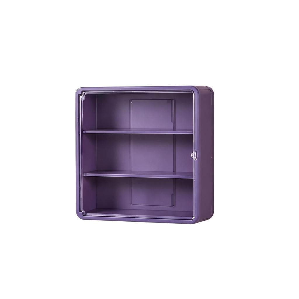 Wall Mounted Display Storage Box Acrylic Display Case Shelving Unit for Figurines Collectibles Storage Organizer with Transparent Front Panel