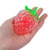 Spongy Strawberry Kids Toy Fidget Squeeze Toys Strawberry Bead Ball Squeeze Toys Stress Ball Toy