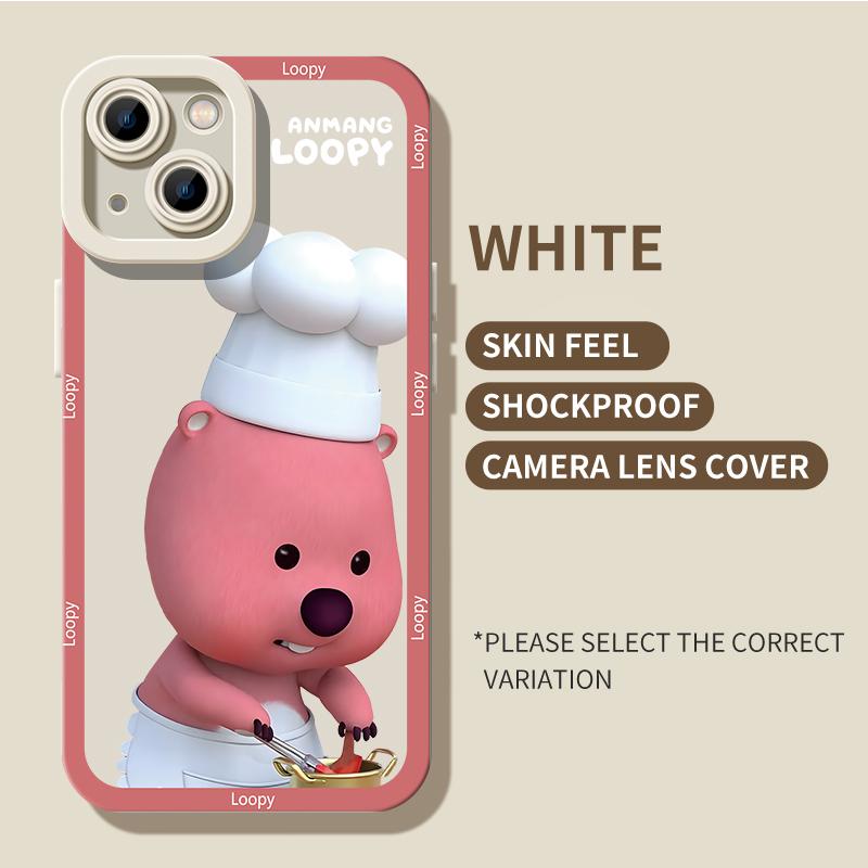 

Противоударный матовый мягкий силиконовый чехол с милым мультяшным поваром и принтом для объектива камеры, полная задняя крышка, желеобразный корпус для iPhone