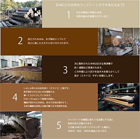 VARCO REAL WOOD Standard Wallet, Bifold Wallet for Men and Women, Genuine Leather, Made In Japan (Pueblo Chocolate)