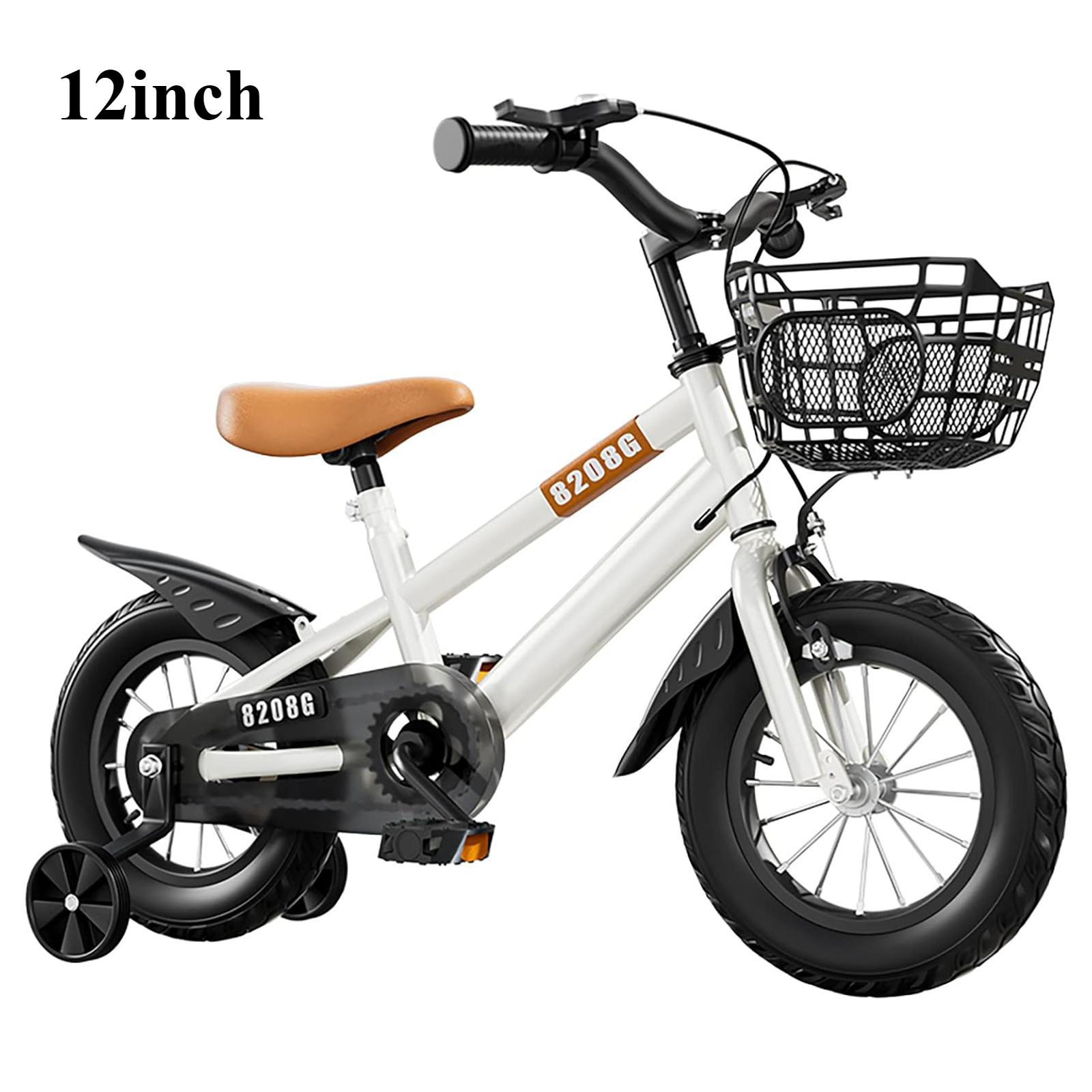 

Детский велосипед с тренировочными колесами Flash, большой корзиной, двойным тормозом для мальчиков и девочек в возрасте от 2 до 12 лет, защита от опрокидывания