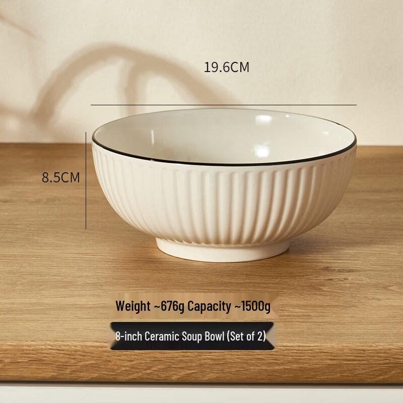 Japanese Style Glazed Ceramic Bowls