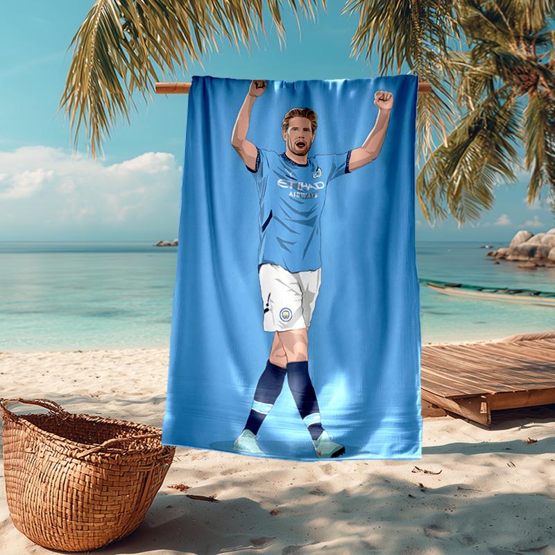 Kevin De Bruyne Fashion Beach Towel: Ideal for Summer Adventures Soft, absorbent and quick drying suitable for swimming and bathing