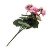 1pc Artificial Flowers With 5 Branches 36cm Artificial Geranium Flowers Silk Fake Flower Home Office Xmas Wedding Decoration