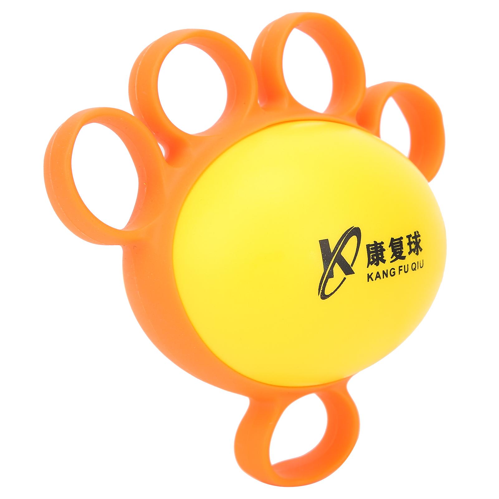 

Finger Exercise Ball Finger Spasm Hand Muscle Strength Fitness Training Squeeze BallOrange оранжевый