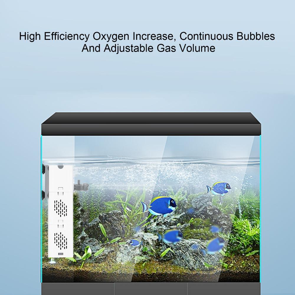 Builtin Design ZYN61 Fish Tank Filter Quiet Operation White Internal Aquarium Filter Plastic Ultra Quiet Fish Tank Filter Pond
