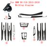 Car-Styling Carbon Fiber Car Interior Center Console Color Change Molding Sticker Decals For BMW X6 F16 2015-2018