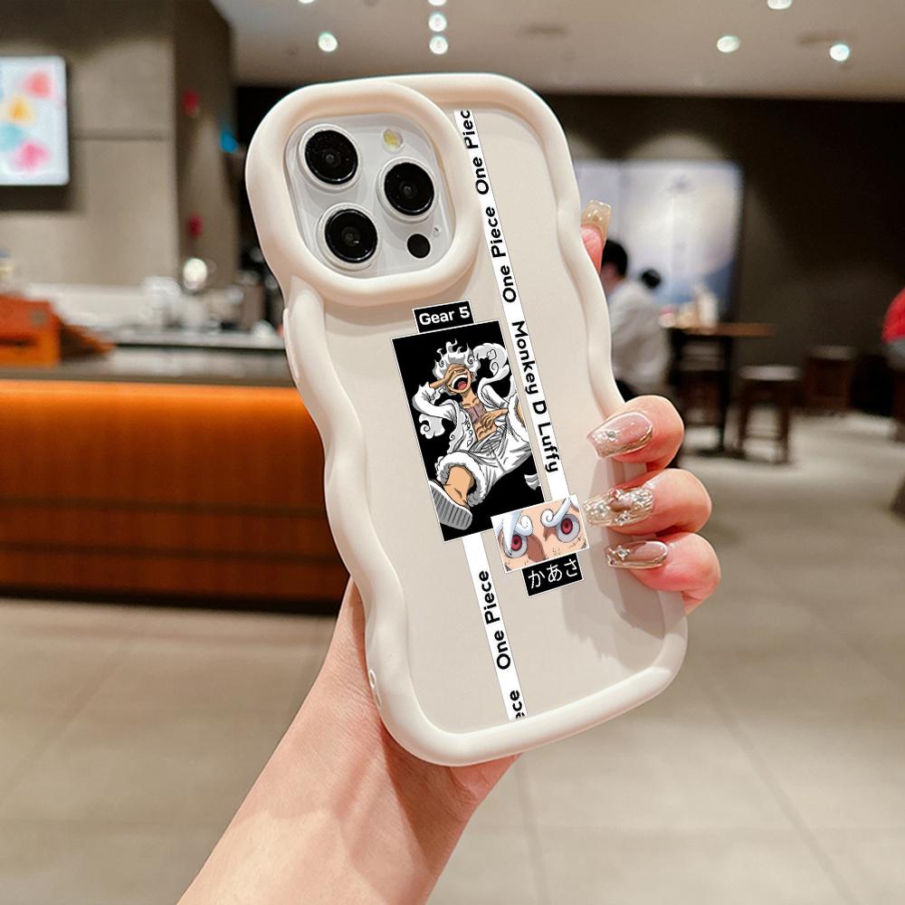 LZ28 One Piece Luffy Gear 5 Silicone Phone Cases for Samsung A15 A16 S23 FE S24 Ultra A34 A54 A14 A55 Motorola G32 E14 OnePlus Soft Cover