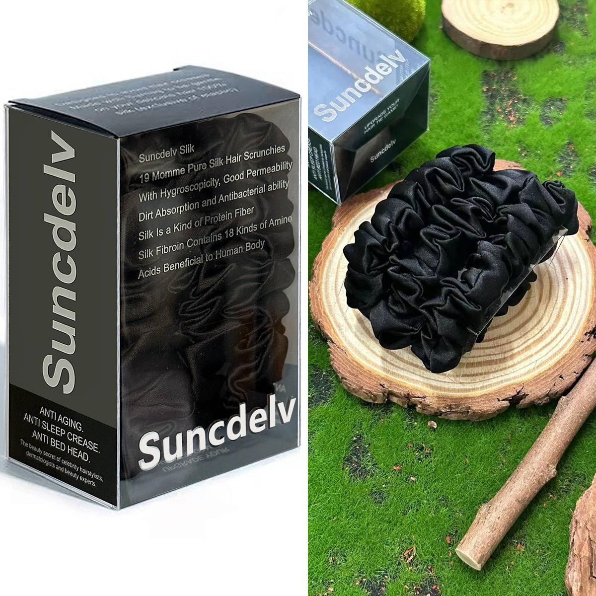 

3 шт. 100% чистый шелк тутового дерева резинки для волос ручная работа ободки для волос женские аксессуары для волос девушки чистый цвет натуральные резинки для волос коробка 2 см