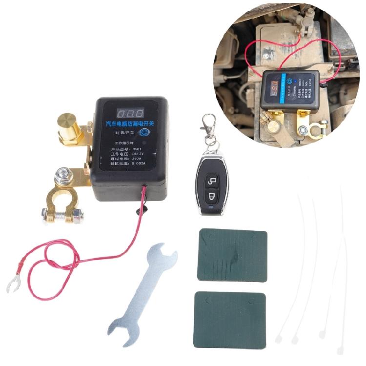 DC12V Automatic Power Cut Switches Remote Battery Disconnect Switches 260A Car Battery Switches for Car SUV