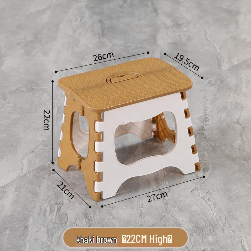 Foldable Thickened Multi-Use Stool: Fishing, Outdoor, Dining, Plastic/High/Low