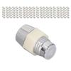 100 Sets LED Holder 5mm Plastic Light Emitting Diode Panel Mount Clip Accessory Set Kit Silver