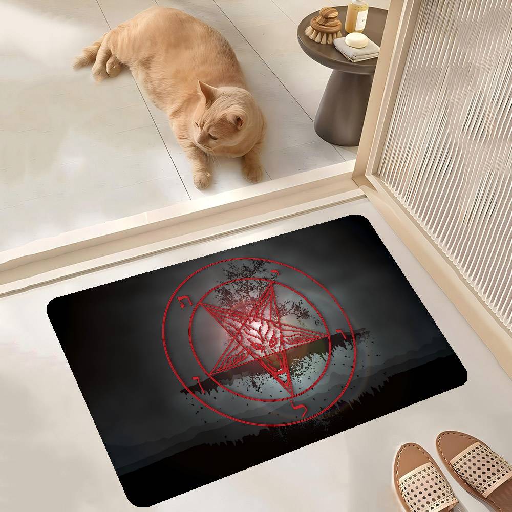 Baphomet Leviathan Entrance Door Mat Nordic Style Home Doormat Bathroom-Toilet Mats Bedroom Hotel Decor Mat